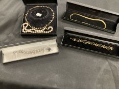 Costume Jewellery: Monet signed costume jewellery including earrings, necklaces, etc. Four boxed and