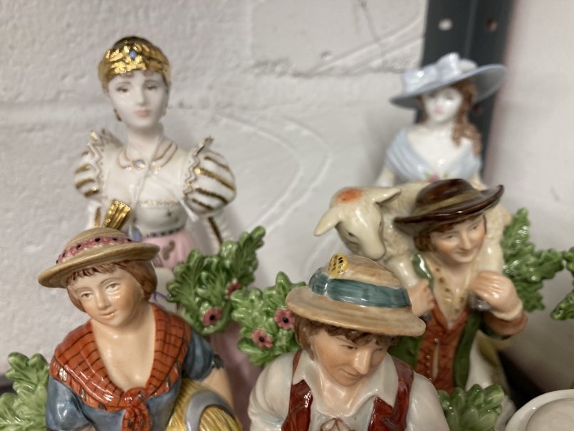 20th cent. Ceramics: Coalport figurines including Emma Hamilton, Empress Josephine, Faye Whittaker - Image 2 of 3