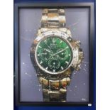 Art/Rolex: Paul Oz "Timeless" is an Impasto oil on board and depicts one of the most iconic