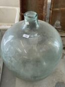 Late 19th/early 20th cent. Glass carboy/terrarium.