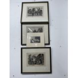 19th cent. and later engravings and etchings to include Bourne, maritime, etc.