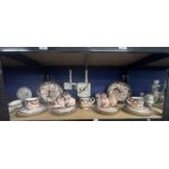 Ceramics: 19th cent. Crown Derby Imari tea set, one cake A/F, one saucer small chip, one side
