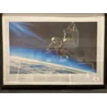 Space Exploration: Excelsior III The Long Lonely Leap limited edition print signed by Col. Joe