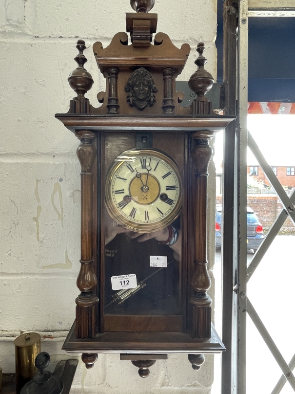 Clocks: Early 19th cent. German mahogany and ebony regulator Hamburg America Clock Co, mercury