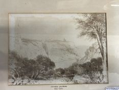 Charles Davidson (1840-1890): Colourwash, 1855 Goblin Combe near Bristol, signed lower left. Approx.