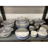 20th cent. Ceramics: Royal Doulton 'Expressions' cups x 5, saucers x 6, side plates x 8, graduated