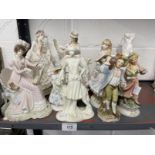 20th cent. Ceramics: Royal Worcester figurines Jane Austen's Emma, Grandma's Bonnet, I Dream,