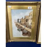 19th cent. French School: Pair of watercolours F.E. Martinez of North African scenes. 9ins. x