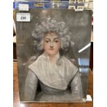 19th cent. H.D. Hamilton (circle of): Watercolour Regency Young Woman on card, unsigned. 11ins. x