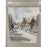 Beryl Matchwick (1907-1998): Watercolour, Ringgenberg, Switzerland. 12ins. x 15ins.