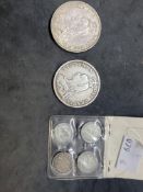 Numismatics, Coins: 1890 Jubilee Head Crown lightly circulated, plus a slightly worn 1890 Jubilee