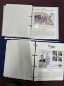 First Day Covers: "The Royal Family" bound volume with stamps, coins, etc 4 in total.