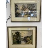 Watercolours & Prints: Signed works by Henry and Edward Walker Men and Boats, Peter Graham and