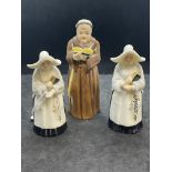 Candle Extinguisher: Royal Worcester The Abbess with factory mark omitting England c1880. Another