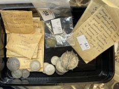 Coins: Mixed collection including Roman Coin of Constantine the Great, Constantine II, George III