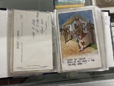 Postcards: Small album containing 35 Donald McGill cards, the earliest 1916, and many other comic