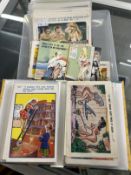 Postcards: More than 150 comic cards dating from mid 20th cent. Bamford Comic Series plus cards by