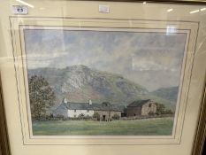 20th cent. Bristol Savages: R.S. Barber watercolours Little Langdale and Off The Beaten Track,