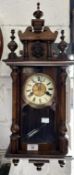 Clocks: Early 19th cent. German mahogany and ebony regulator Hamburg America Clock Co, mercury