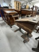 Late 19th/early 20th cent. Child's flip top school desk and integrated chair.