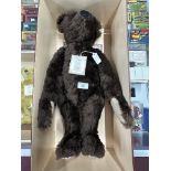 Toys: Steiff British Collectors 1907 replica teddy bear, limited edition of 3000, dark brown with