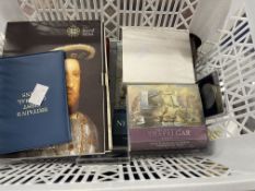 Coins: Mixed lot to include Battle of Trafalgar, 2005 Proof Crown, brilliant uncirculated Crown,