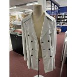 Iconic Elvis Presley Memorabilia: Elvis Presley "A. Jackman" Custom-Made White Leather Coat. This