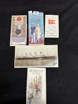 WHITE STAR LINE: Collection of promotional brochures and ephemera dating from the 1900s. Plus a