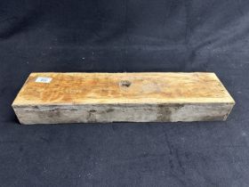 R.M.S. OLYMPIC: Pitch pine deck section. 19ins.