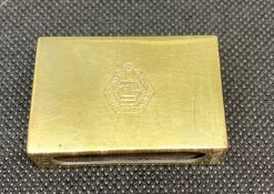 ICONS OF THE 20th CENTURY: Duke and Duchess of Windsor Collection: A superb silver-gilt matchbox