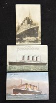 R.M.S. TITANIC: Post-disaster Titanic postcards including Success Post Card Company, New York and J.