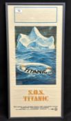 MOVIES: S.O.S. Titanic movie poster. 12ins. x 27ins.
