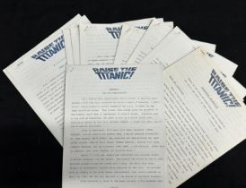 MOVIES: Archive of official paperwork relating to Raise The Titanic on official stationery, includes