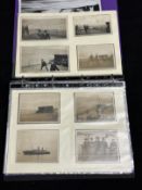 OCEAN LINER: Private collection of postcards and photographs relating to liners such as Lusitania,