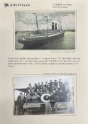 R.M.S. TITANIC: Unusual pair of postcards relating to the S.S. Lapland, the liner that brought