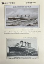 R.M.S. TITANIC: Rare pre-maiden voyage advertising card for Vacuum Oil Company for Titanic's First