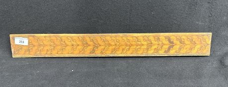 R.M.S. OLYMPIC: First-Class birch/satinwood inlaid section. 23ins.