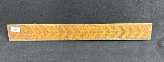R.M.S. OLYMPIC: First-Class birch/satinwood inlaid section. 23ins.