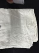 CUNARD: Pre-war linen tablecloth with central motif.