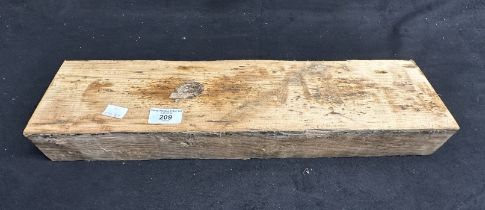 R.M.S. OLYMPIC: Pitch pine deck section. 19½ins.