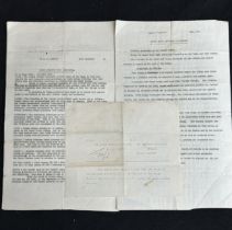 R.M.S. OLYMPIC: Several pages of war correspondence regarding Olympic in September 1918, each page