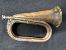 WHITE STAR LINE: An extremely rare company issued bugle, marked White Star Line, with R. Ward and