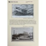 R.M.S. TITANIC: Rare Raphael and Company real photo postcard of a 'Boatload of Titanic survivors