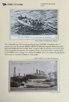 R.M.S. TITANIC: Rare Raphael and Company real photo postcard of a 'Boatload of Titanic survivors