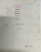 MOVIES: Original script for Raise the Titanic dated 8th August 1979 with numerous pencil notations