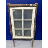 WHITE STAR LINE: R.M.S. Calgaric six panel window complete with chain mechanism. 50ins. x 27ins.