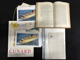 OCEAN LINER: Union Castle Line first day covers, menus and ephemera, Captain Allen Bennell (Cunard