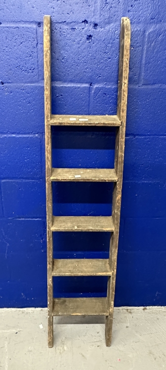 R.M.S. OLYMPIC: A rare original set of pitch pine crew bunk bed ladders removed from R.M.S.