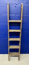 R.M.S. OLYMPIC: A rare original set of pitch pine crew bunk bed ladders removed from R.M.S.