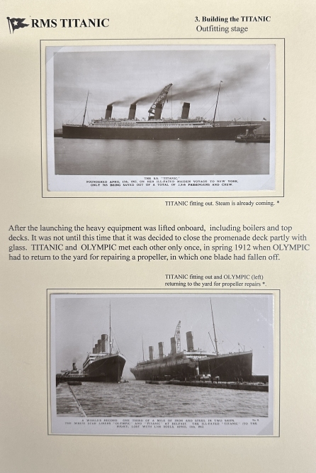 R.M.S. TITANIC: Rare real photo postcards of Titanic in Belfast 'A World Record One Third of a
